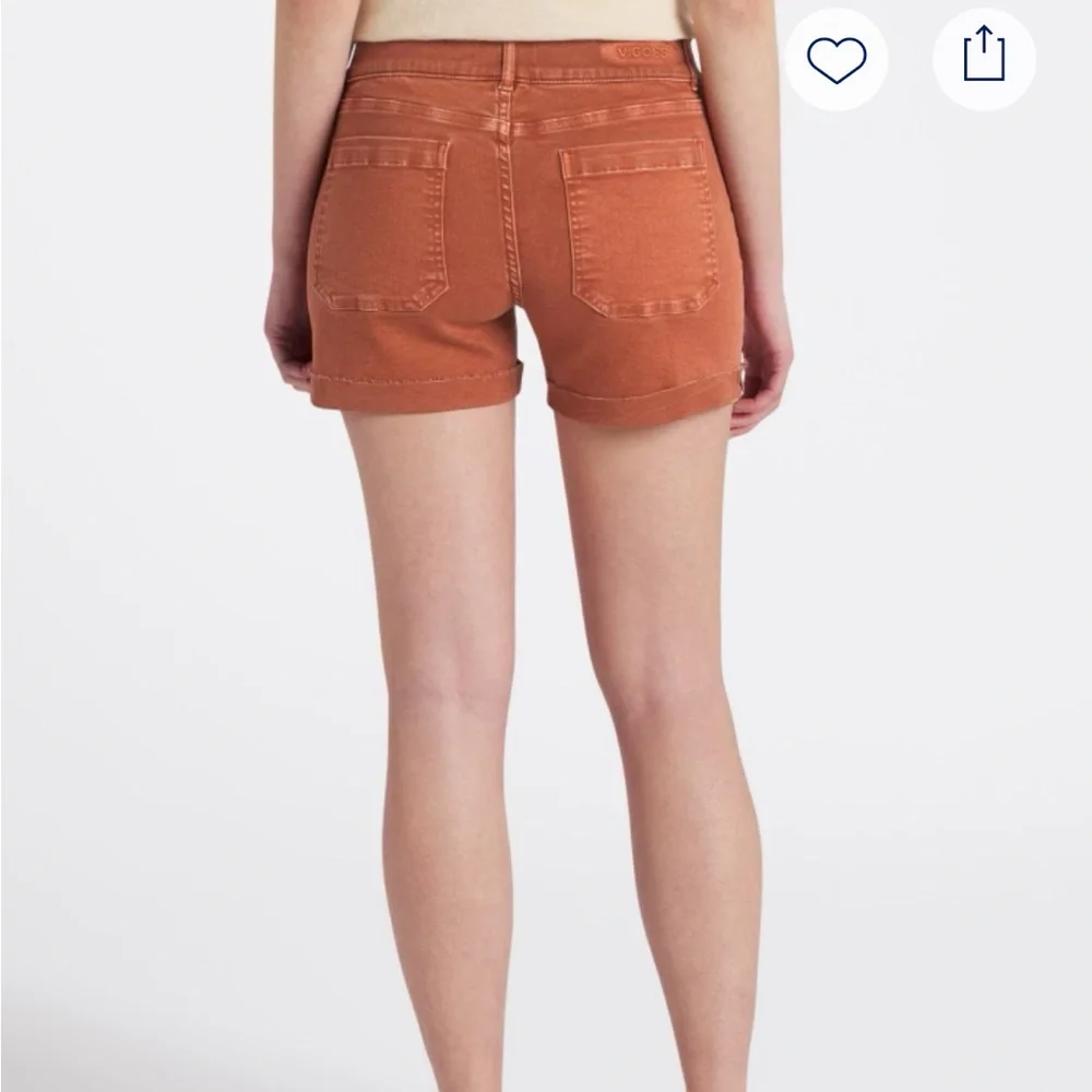 Women's Marley Rust Roll-Cuff Denim Shorts - Picture 1 of 4